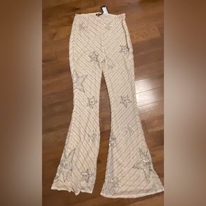 NWT nasty gal sequin star pants